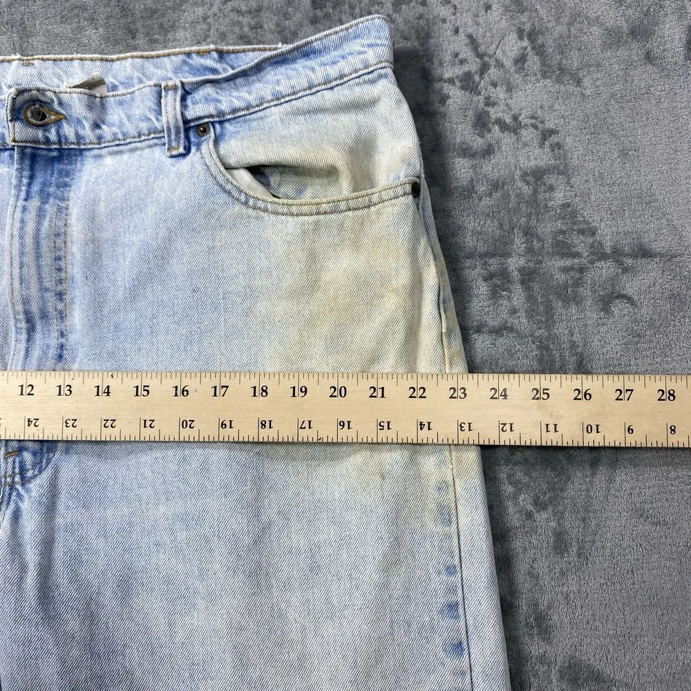 Vintage Levis 550 Jeans Fits 42x31 USA Made 1995 Tapered Relaxed Denim Work Fade